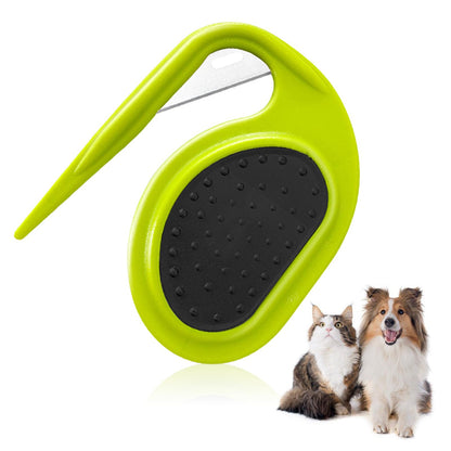 Multifunctional Pet Grooming Comb - Hair Removal Tool for Cats and Dogs Knot Remover and Opener for Loose Knotted Fur