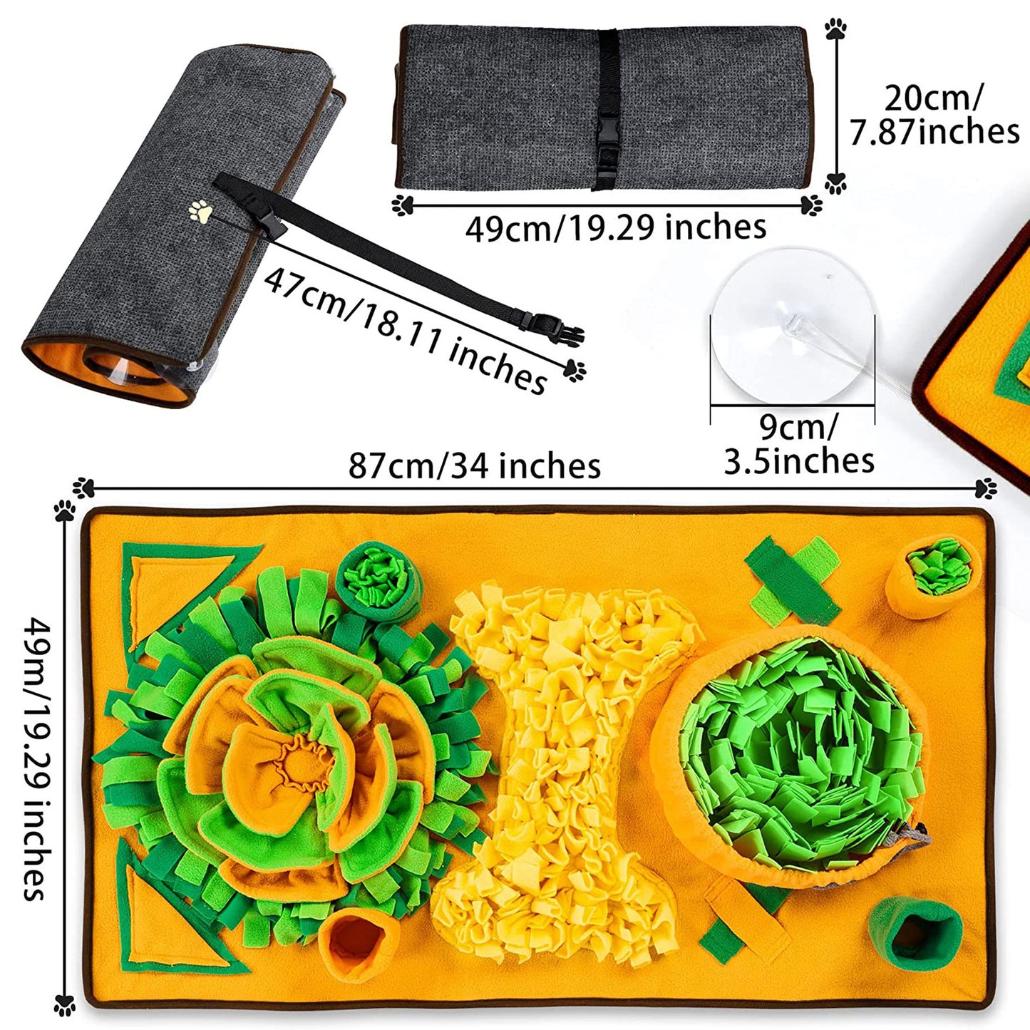 Pet Snuffle Mat for Dogs and Cats Interactive Toy
