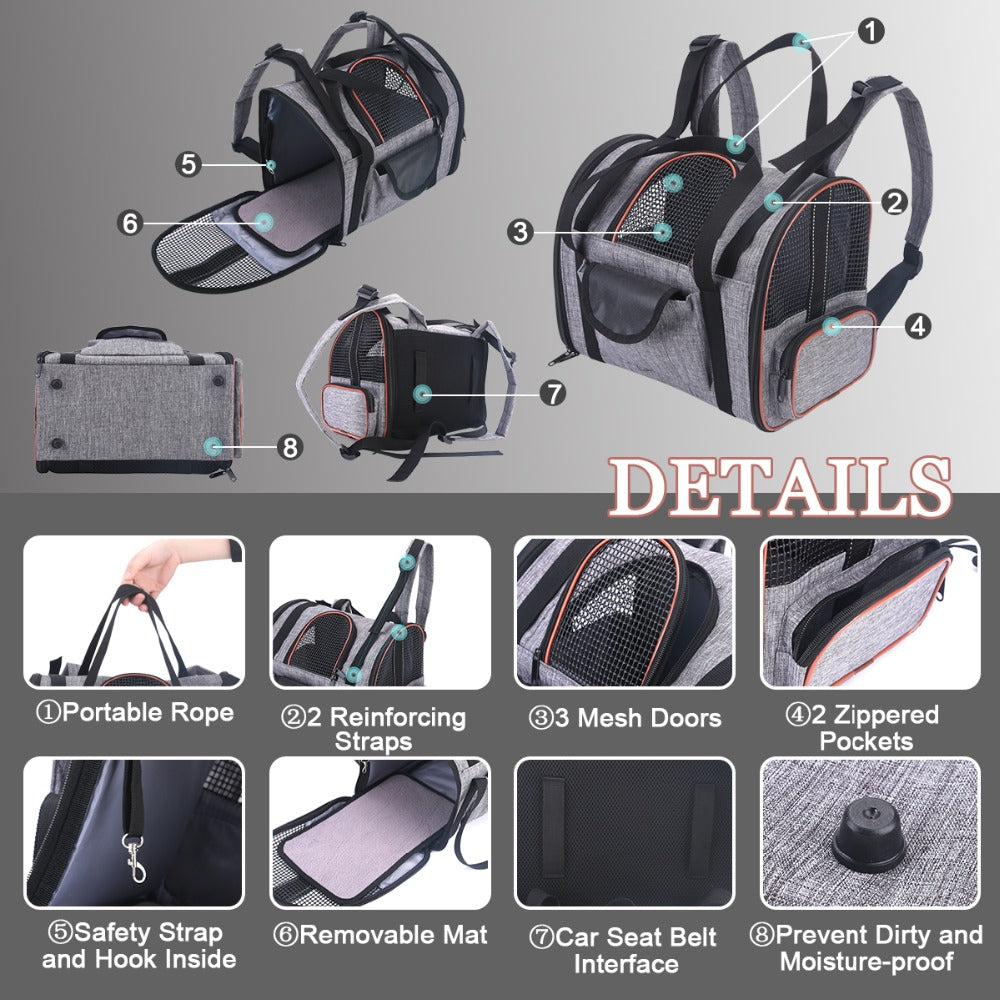 Multi-functional Cat Carrier Backpack for Travel